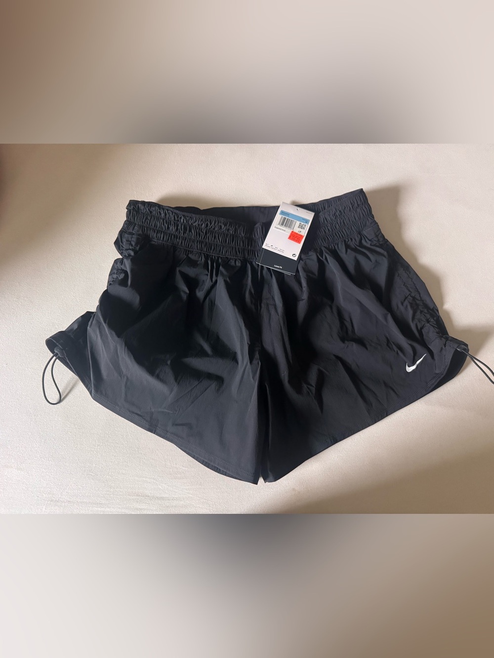Nike Black Women’s Athletic Running Shorts with Swoosh